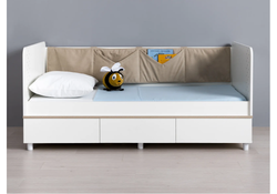 Софа Эльга белый шагрень