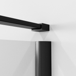 Душевое ограждение Niagara Nova NG-6832-34ВLACK (100х100х195) квадрат,черный матовый,двери распашные,стекло прозрачное,1 место