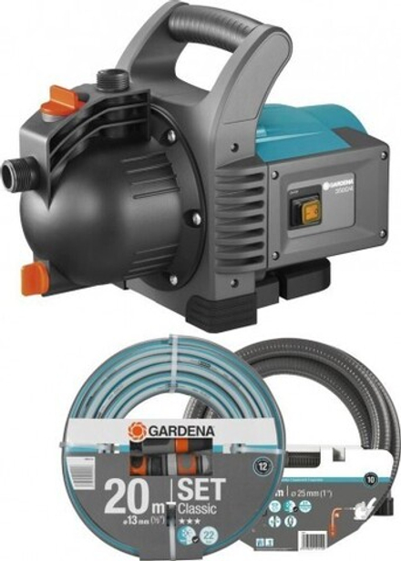 Насос садовый GARDENA 3500/4 с комплектом для полива 01719-20.000.00 01719-20.000.00