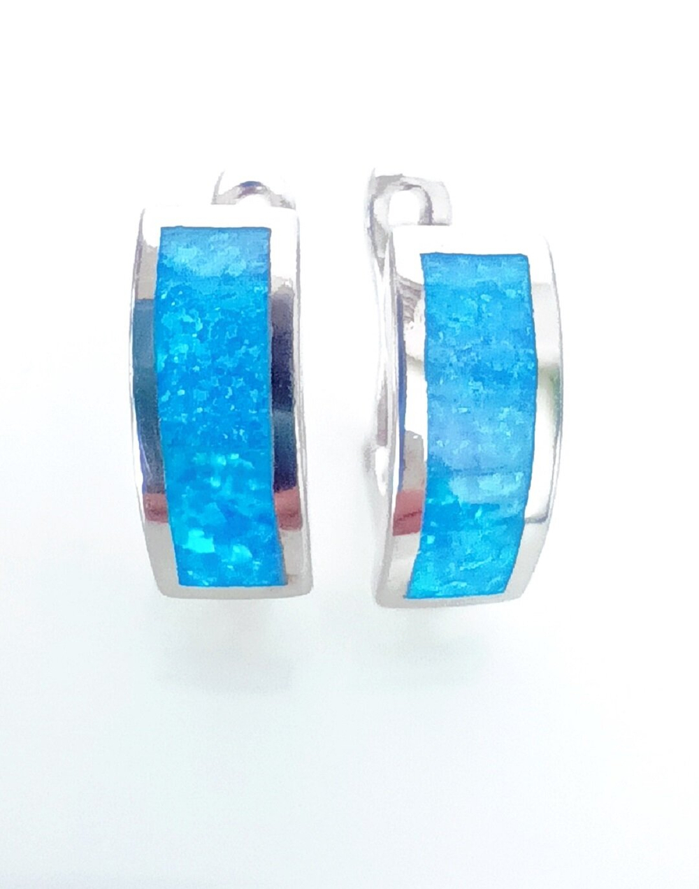 Серьги Эстерелла, серебро 925 проба, родирование, опал синтетический/Ф