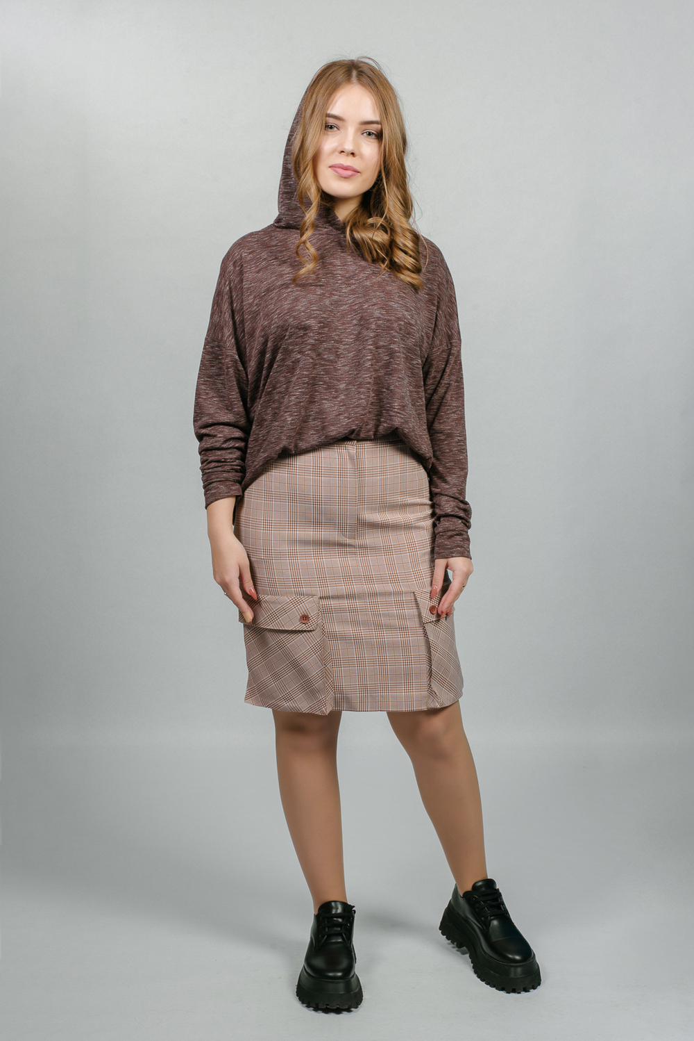 Туника 2940АП, коричневый #95К032940АП