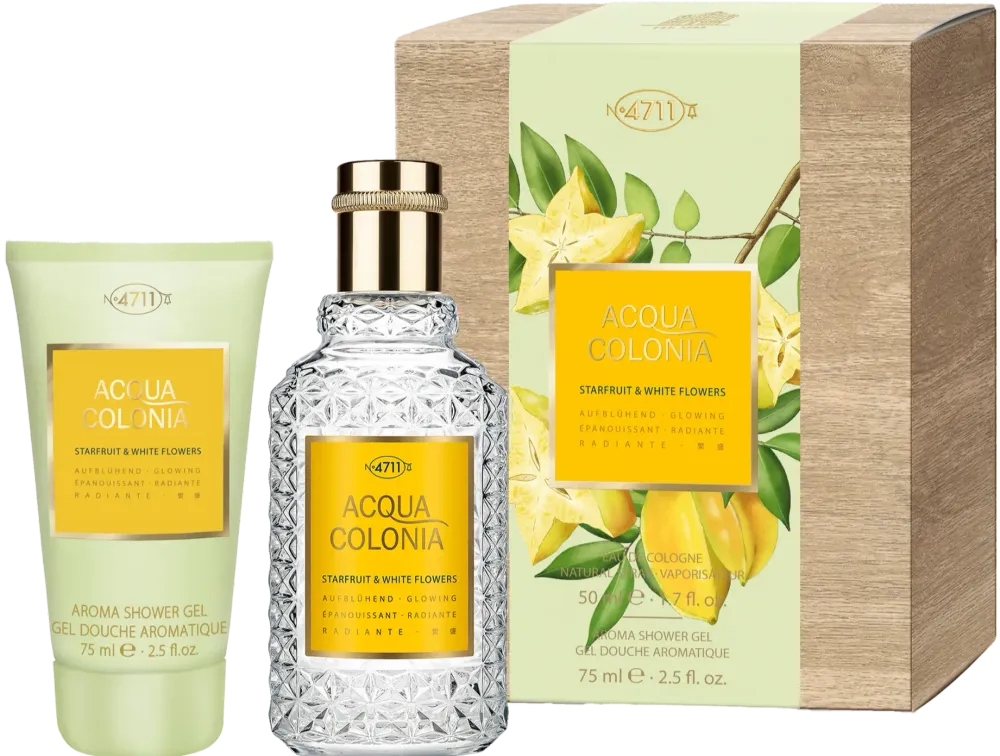 4711 Acqua Colonia Starfruit &amp; White Flowers Eau de Cologne 50 ml + Duschgel 75 ml Set 1 pcs