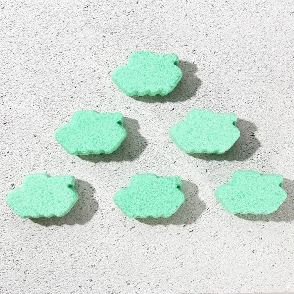 Набор из 6 фигурных бомбочек для ванны «С 23 февраля!» с ароматом свежей мяты