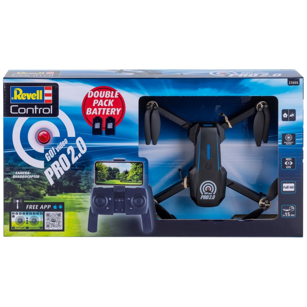 Радиоуправляемый квадрокоптер Revell Control GO 23805! Video Pro 2.0 2,4 ГГц с камерой — фото 2