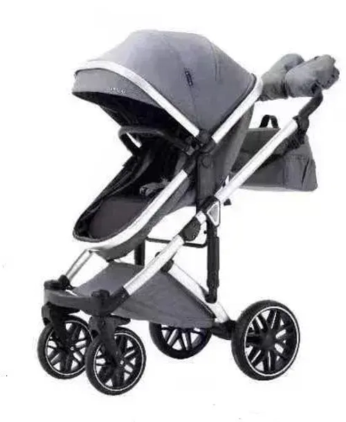 Детская коляска Luxmom F2A 2в1 (серый)