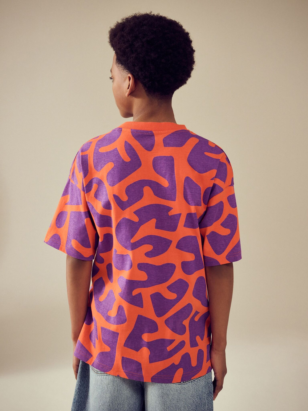 Футболка для мальчика Next AG3-604, Оранжевый, Фиолетовый
