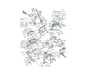 14093-0094. COVER,METER. Kawasaki