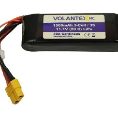 Аккумулятор Li-Po 1500mAh, 11,1V XT60 для самолета Volantex RC Trainstar Epoch PB3110