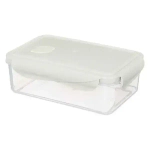 Контейнер для продуктов герметичный с клапаном eco style прямоугольный 1,1л (светло-серы