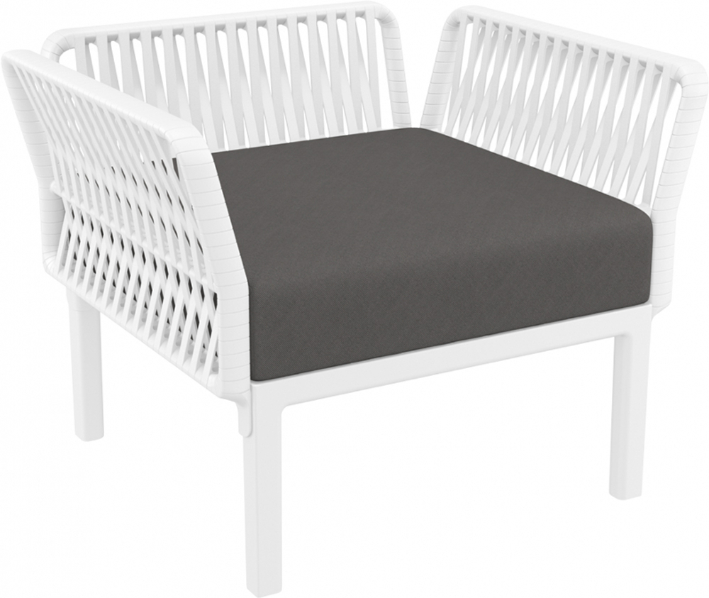 Подушка для кресла Siesta Contract Portofino Lounge, темно-серый