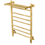 Полотенцесушитель электрический с/т Comfysan Люси (Luce) EC-8 80/50 с полкой, Матовое золото/МАТ ГОЛ