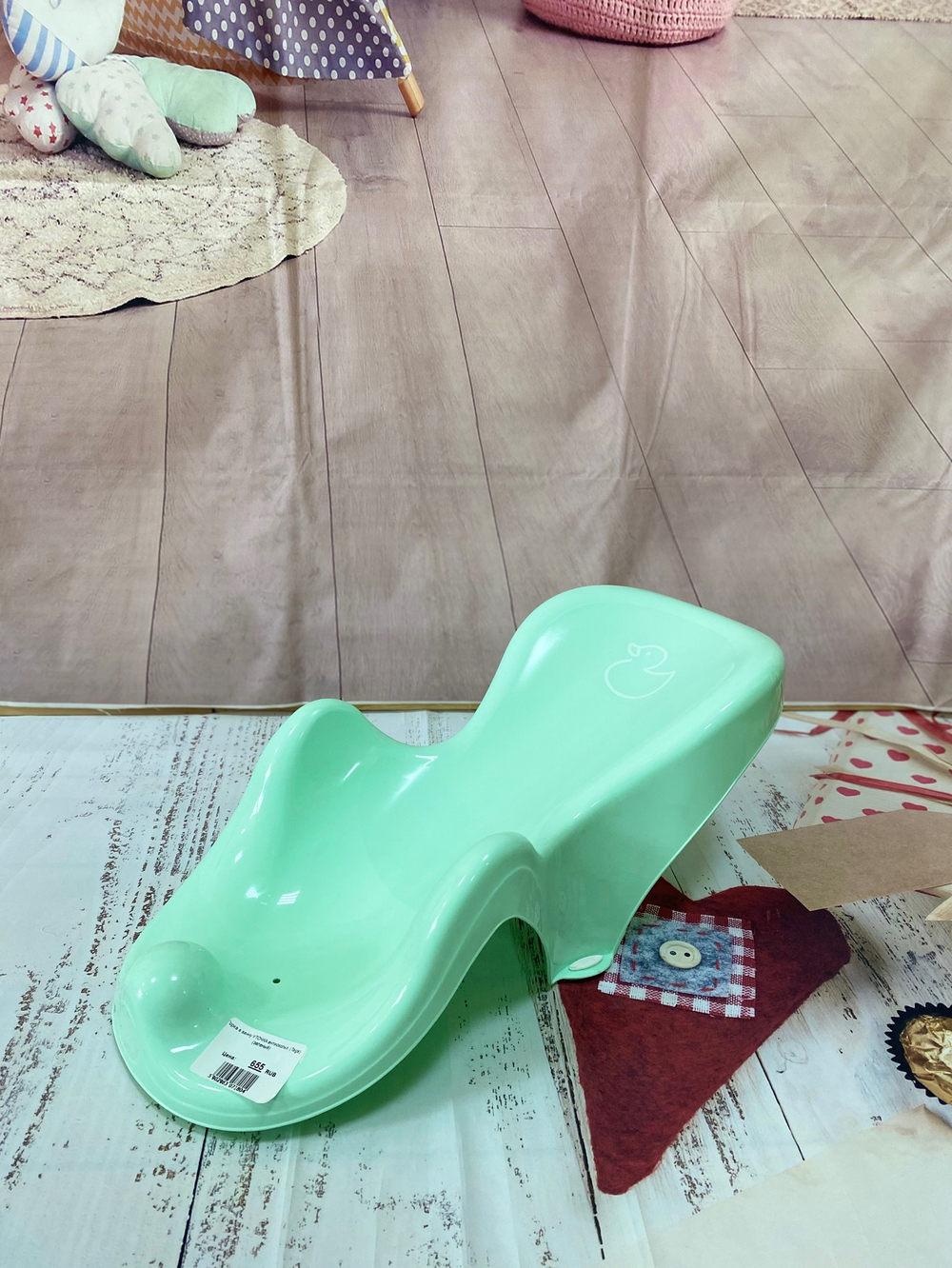 Горка в ванну УТОЧКА антискольз. (Tega) (зеленый) DK-003-131