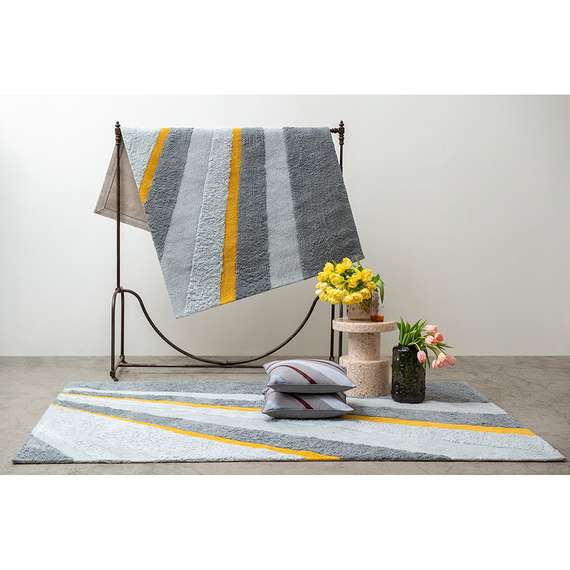 Ковер из хлопка с рисунком Tulip Field из коллекции Terra, 160х230 см