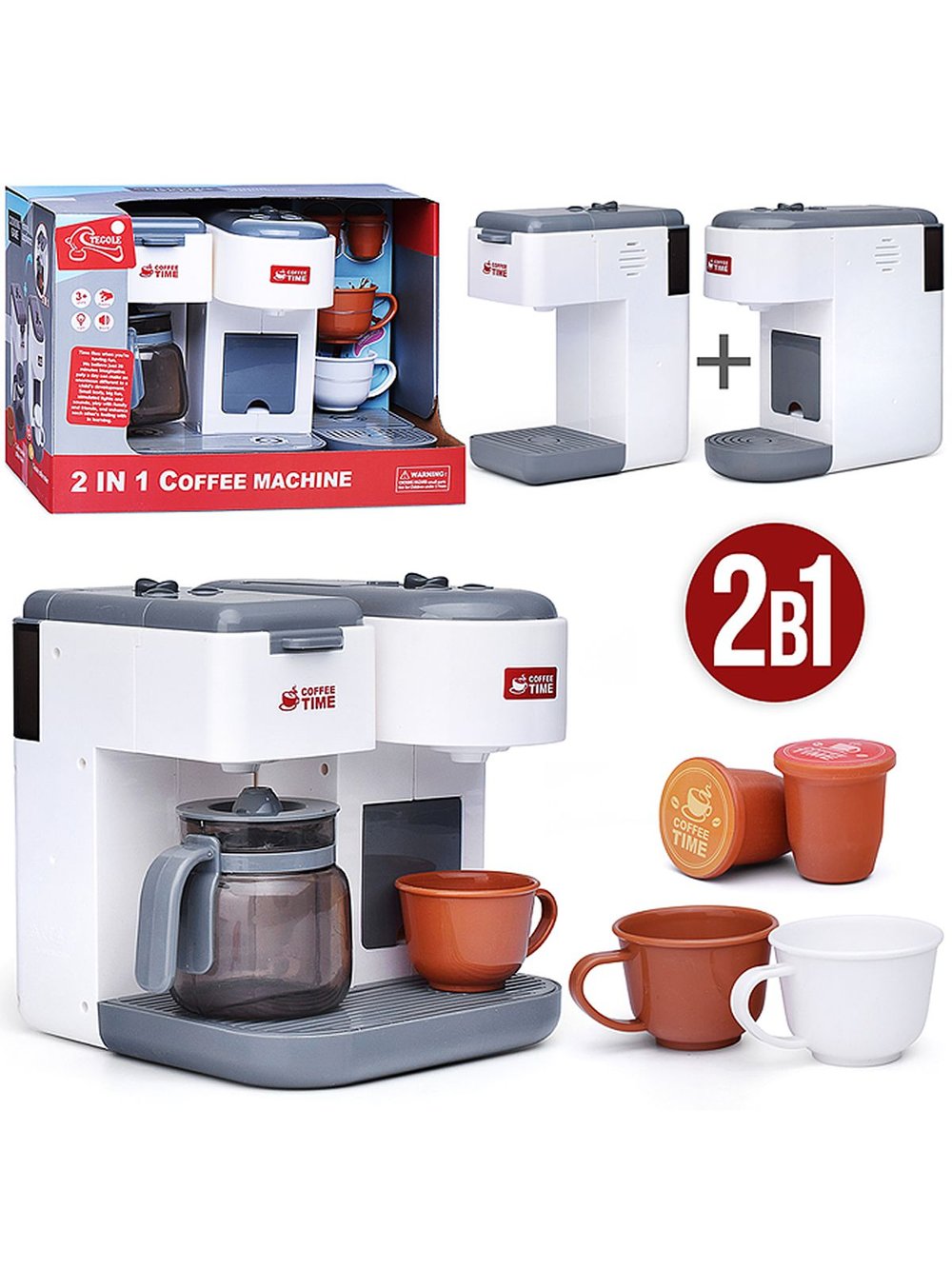 Игрушечная бытовая техника Кофемашина 2в1 (F2312)