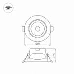 Встраиваемый светильник Arlight POLAR 032857