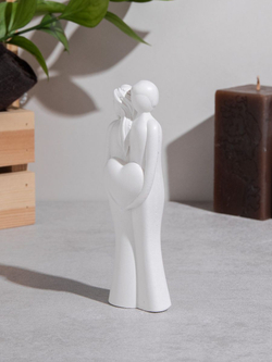 Статуэтка Пара с сердцем и Ваза 6 граней с колбой