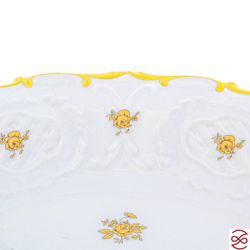Блюдо овальное Queen's Crown Золотая роза 31 см