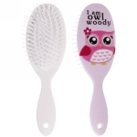 Расчёска массажная «Stylish hair - Совы», микс 4 вида, овал, 22*7 см