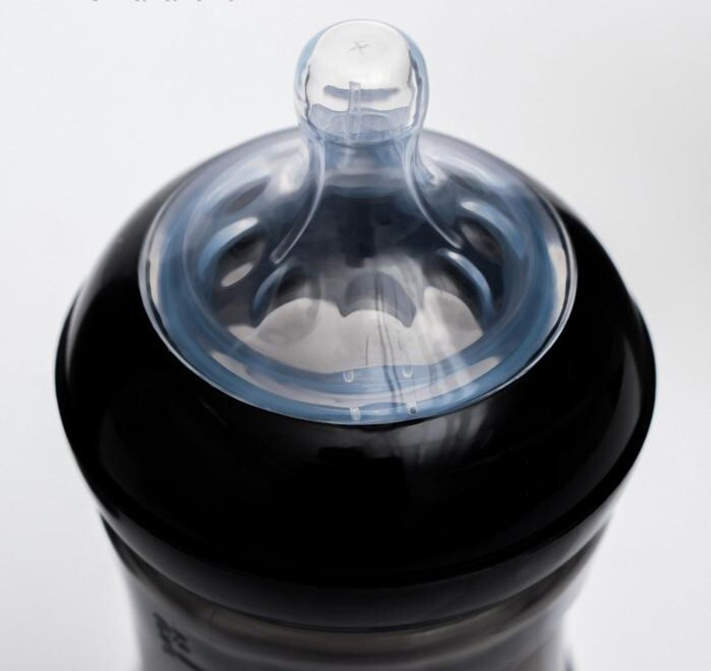 4780610 Бутылочка для кормления, 260 мл., широкое горло, цвет черный   4780610