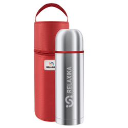 Термос Relaxika 102 (1 литр) в термочехле, стальной