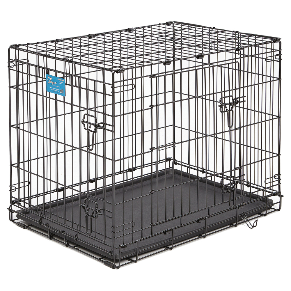 Клетка MidWest Life Stages для собак  80х57х60h см 2 двери черная