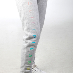 Женские теннисные брюки Quiet Please Rainbow Training Pants Women - Grey, Turquoise