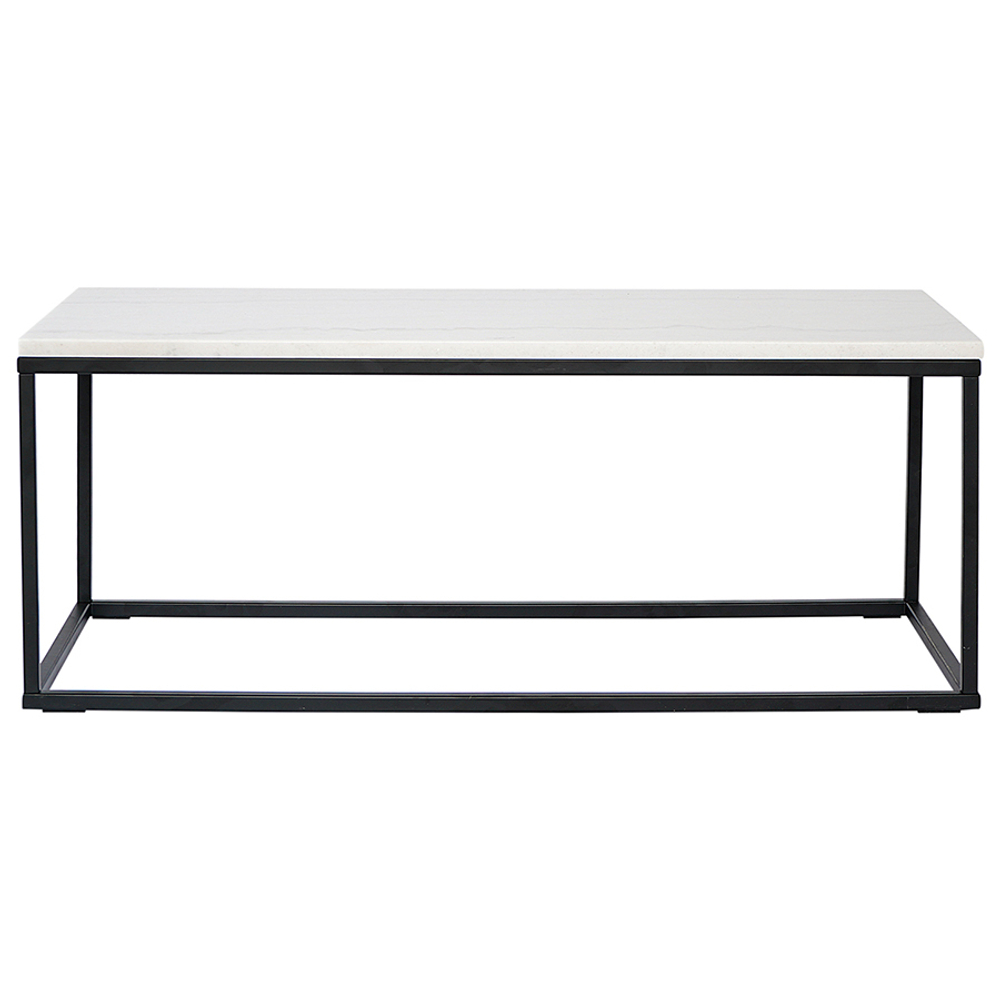 Столик журнальный mayen, 90х40 см, белый/черный