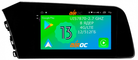 Магнитола для Hyundai Elantra 2021+ - AIROC 2K AU-2036 на Android 13, TS20, 12/512Гб, SIM-слот