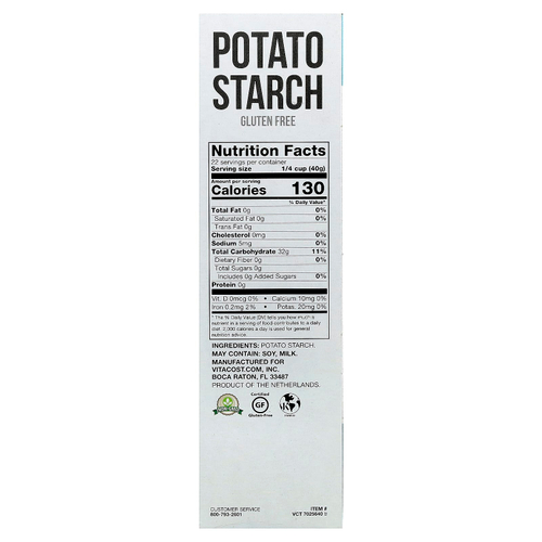 Vitacost, Potato Starch, Gluten Free, 32 oz (907 g)