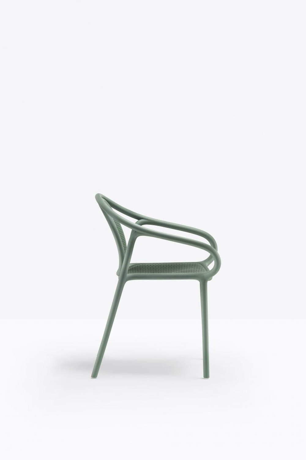 Кресло пластиковое Pedrali Remind, зеленый