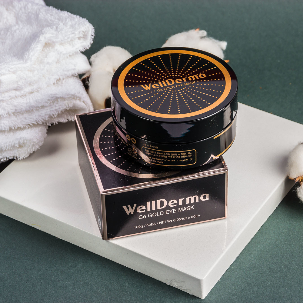 WellDerma Ge Gold Eye Mask омолаживающие патчи с германием и золотом