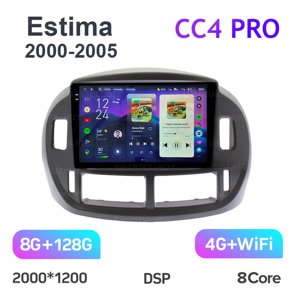 Teyes CC4 Pro 9" для Toyota Estima 2000-2005