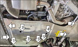 Защита силовых проводов. 4 мм, Алюминий для Voyah Free 2023-н.в., Motodor.348602