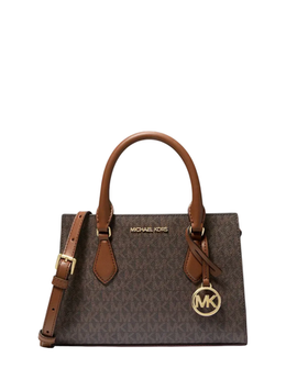 Сумка Michael Kors Sheila Small Signature Logo | Коричневый с песочным