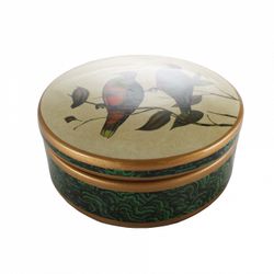 Шкатулка круглая "Соловьиная песня"