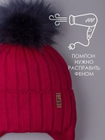 Шапка зимняя для мальчика на завязках и снуд