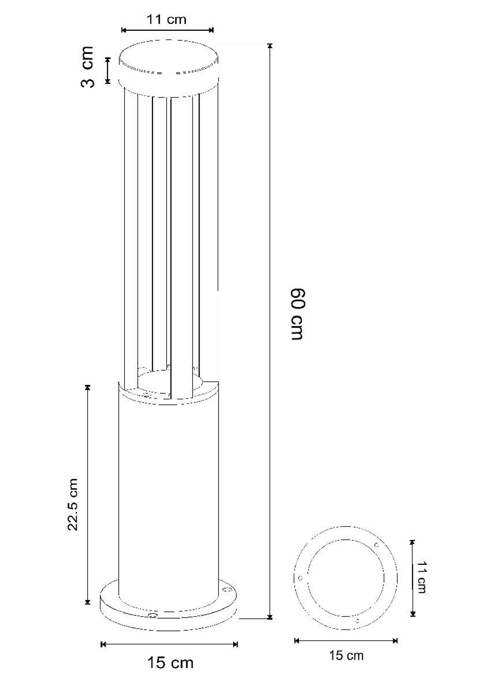 Ландшафтный светильник Arte Lamp Thuban A1060PA-1BK