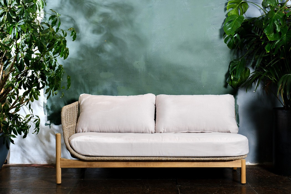 Софа из тика угловая Joygarden ТАЛАРА, Natural Teak, бежевый