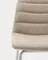Полубарный стул Zunilda, бежевый с белыми ножками