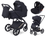Детская коляска Rant Garda 3 в 1 с автокреслом Cruise Black Black