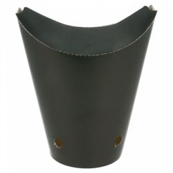 Контейнер картонный вертикальный закрывающийся для фри, снеков "BLACK" 480 мл, Ø8,5*14 с