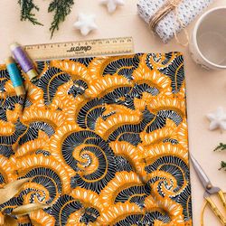 Ткань премиум таффета морская фантасмагория