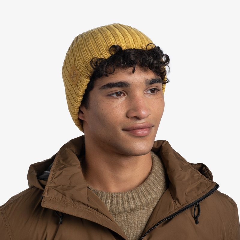 Вязаная шерстяная шапка Buff Hat Wool Knitted Ervin Honey Фото 3