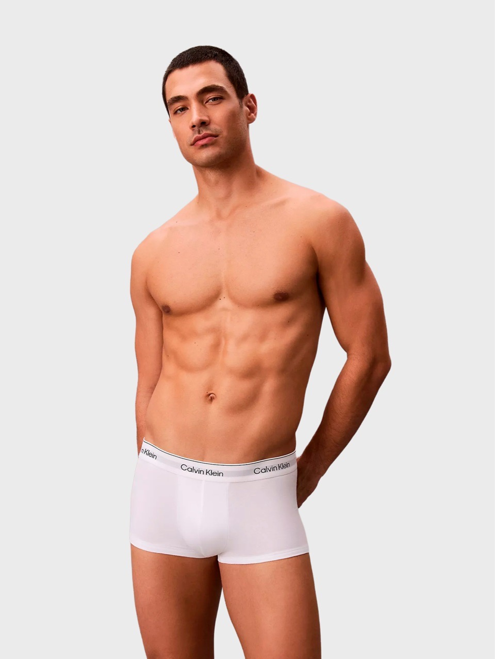 Мужские трусы Calvin Klein боксеры-транки Icon Cotton Stretch 3-Pack Low Rise Trunk Turbulence