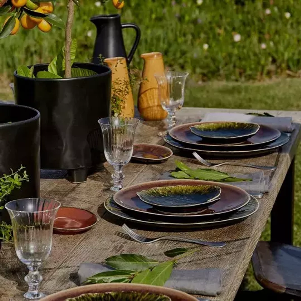 Блюдо 10х11см Costa Nova Riviera зеленое