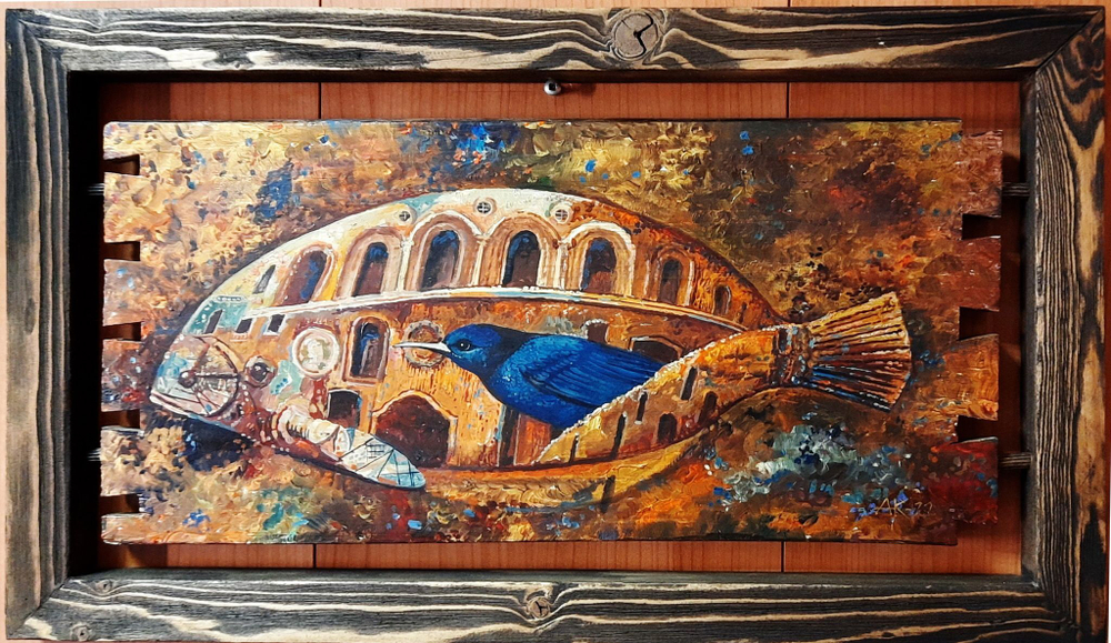 И. А. Сулковский "Ласточкин Хвост". Дерево, темпера