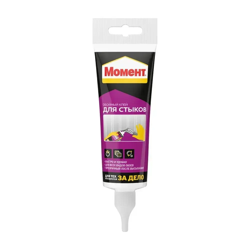 Клей для обоев Момент Для стыков и подклейки обоев, 120 г., 1 шт.