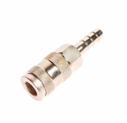 Переходник для компрессора 10.9мм быстросъемный с клапаном "елочка" JTC