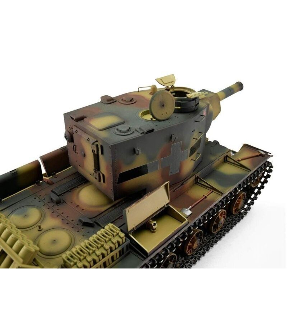 Радиоуправляемый танк Torro KV-2 1/16 ВВ-пушка, дым, зеленый V3.0 2.4G RTR