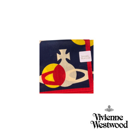 VIVIENNE WESTWOOD ПЛАТОК СИНИЙ ПРИНТ ORBS